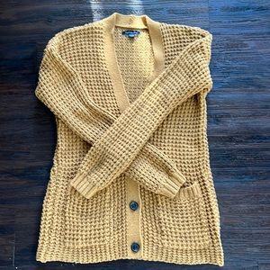 American Eagle Mustard Cardigan